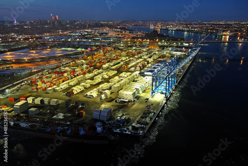 Aerial View of Port of Philadelphia