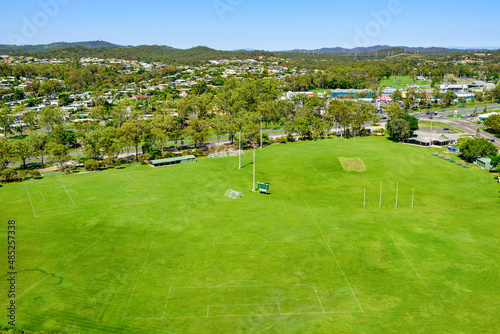 Aerial shot of Clinton Soccer fields and park photo
