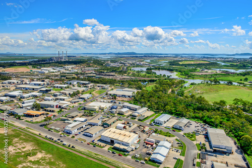 Aerial view of East Gladstone from Gladstone Airport