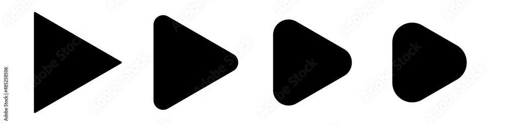 Play, start button icon vector illustration