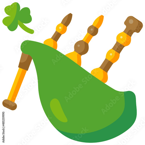 bagpipe flat icon