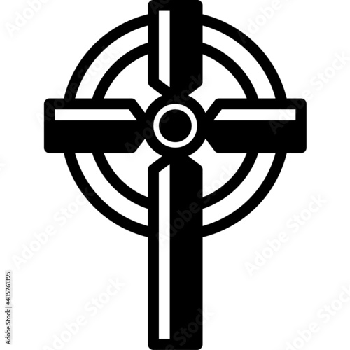 cross solid line icon