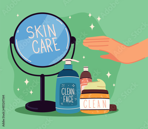 skin care mirror
