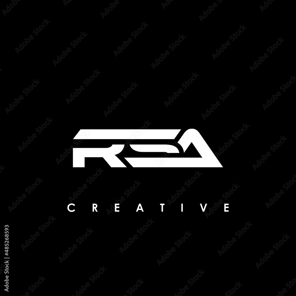 Rsa Logo Design Inspiration Unique Identity Stock Vector (Royalty Free)  2355048297 | Shutterstock