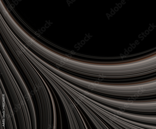 Abstract dark background with fractal pattern for design