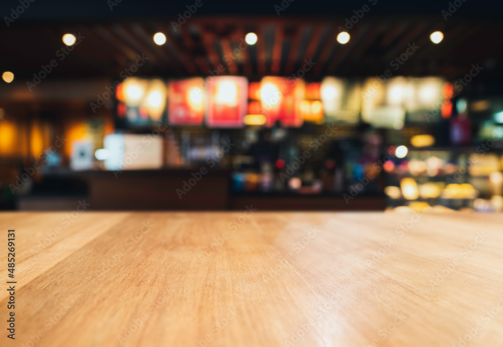 Table top counter bar Japanese style Restaurant blur background Product  shot background Stock Photo | Adobe Stock