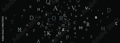 abstract background with alphabet	