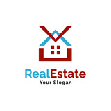 Real estate logo design modern