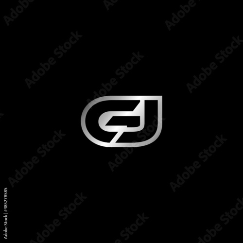 GJ Letter Initial Logo Design Template Vector Illustration © makrufi