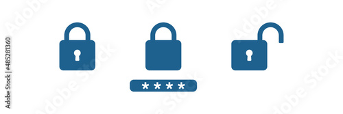 Forget password icon. Account protection, security key, danger warning, wrong password. Design element. Vector