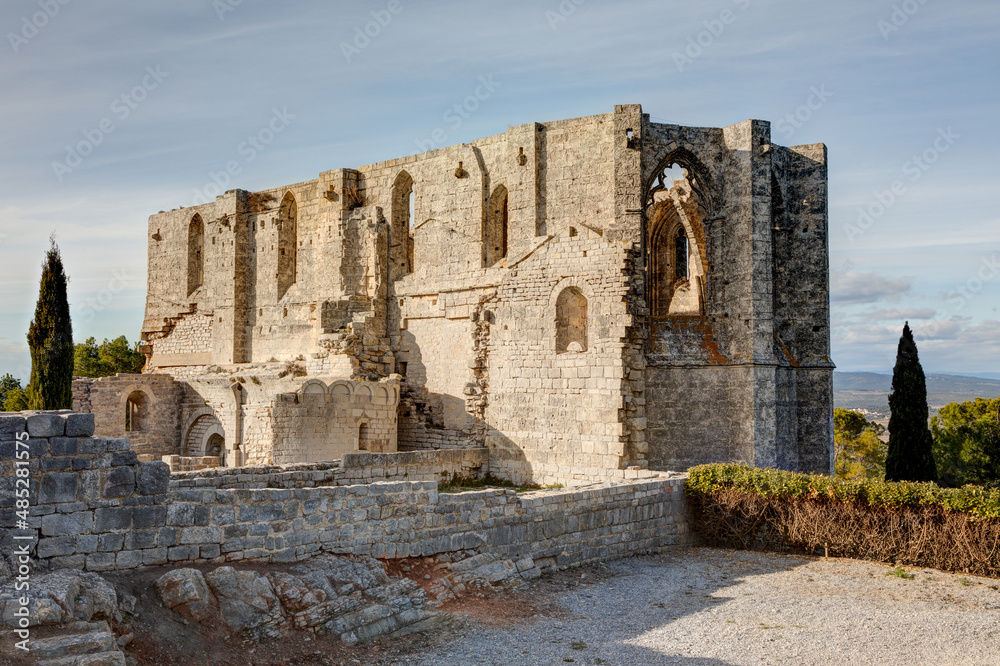 Abbaye Saint Félix de Montceau à Gigean dans le département de l'Hérault en région Occitanie - France