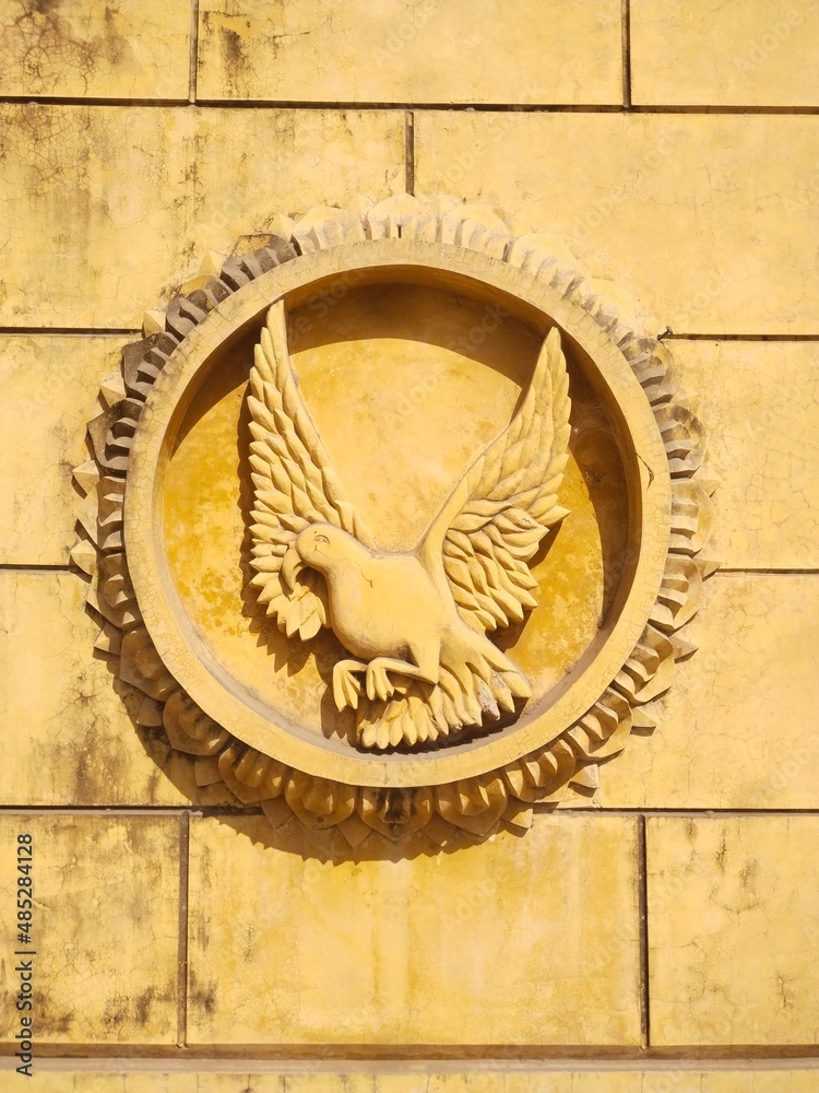 coat of arms on the wall