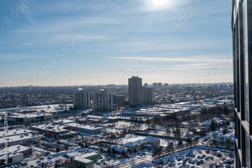 Toronto skyline views from Finch ave east and don mills photo