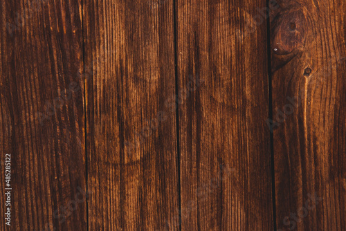 Wallpaper Mural Vintage colored wood background texture with knots and nail holes. Old painted wood wall. Brown abstract background. Vintage wooden dark horizontal boards. Front view with copy space Torontodigital.ca