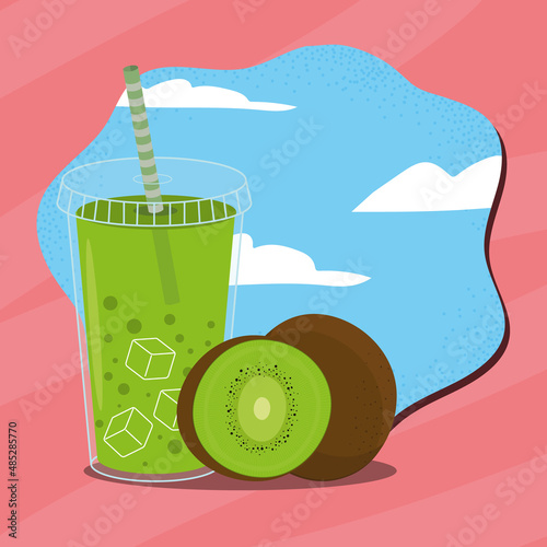smoothie fruit kiwi