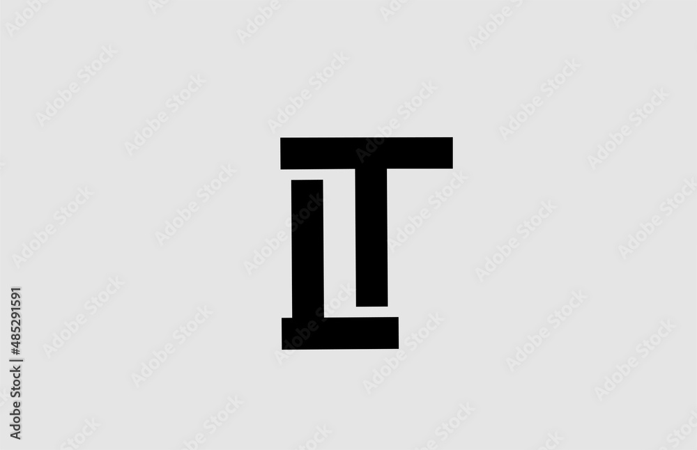alphabet I letter logo icon with line design. White and black template for business and company alphabet I letter logo icon with line design. White and black template for business and company