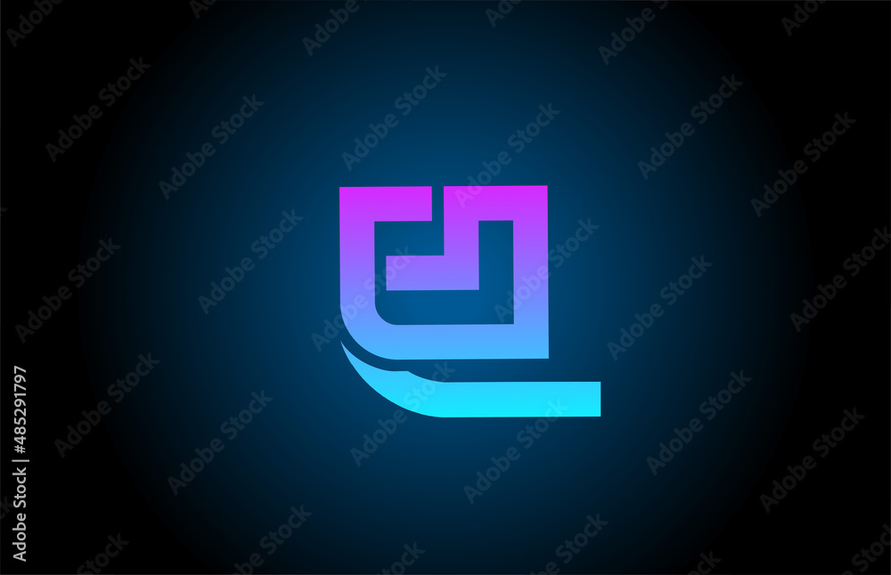 U blue alphabet letter logo icon with line design. Creative template for business and company U blue alphabet letter logo icon with line design. Creative template for business and company