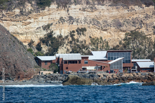 The Dana Point, California, Marine Science Center as Seen from the Ocean