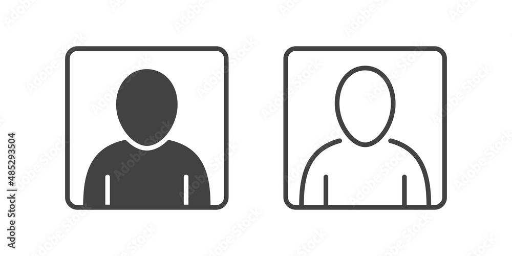 User icon vector. People head avatar illustration. Face sign for web design or mobile app. User icon vector. People head avatar illustration. Face sign for web design or mobile app.