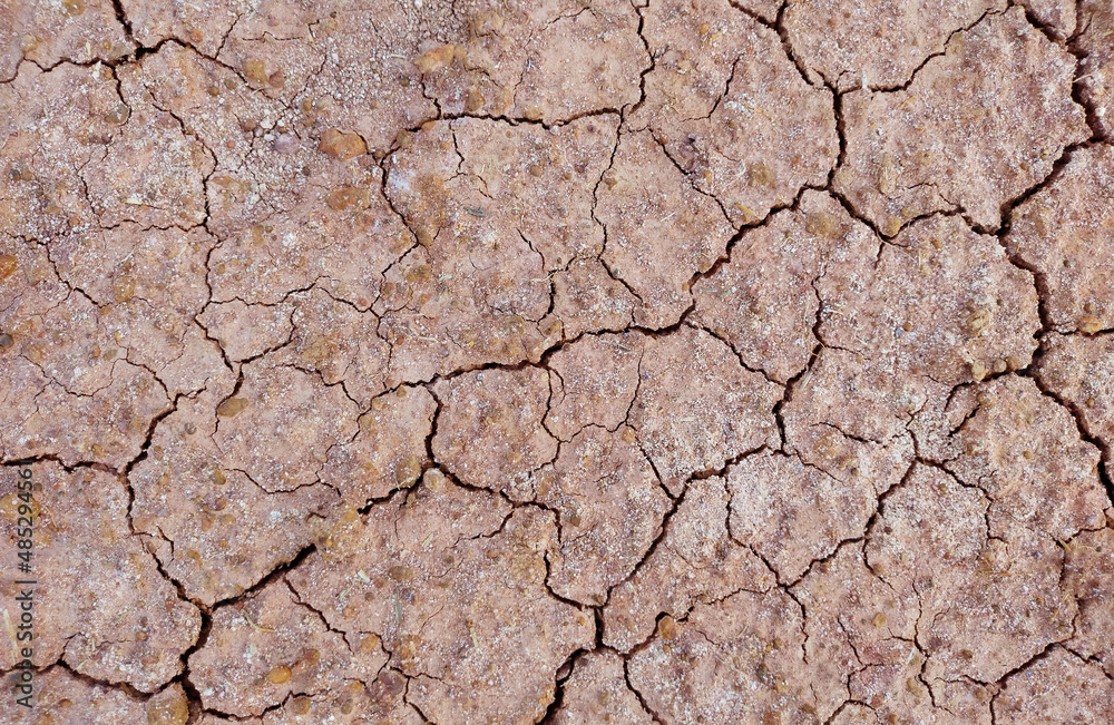Cracked ground background in the top view for graphic design or wallpaper Cracked ground background in the top view for graphic design or wallpaper