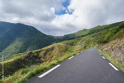 Col d'Aspin, mountain pass between the Vallee d'Aurre and the Vallee de Campan, France, Hautes Pyrenees