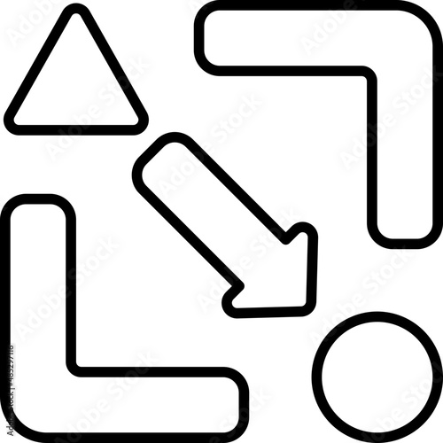 lean outline icon