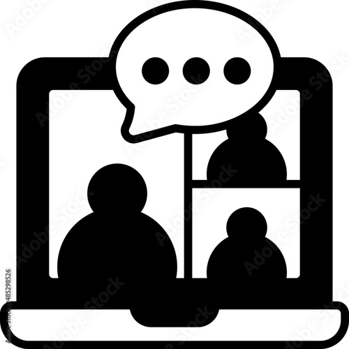 meeting glyph icon