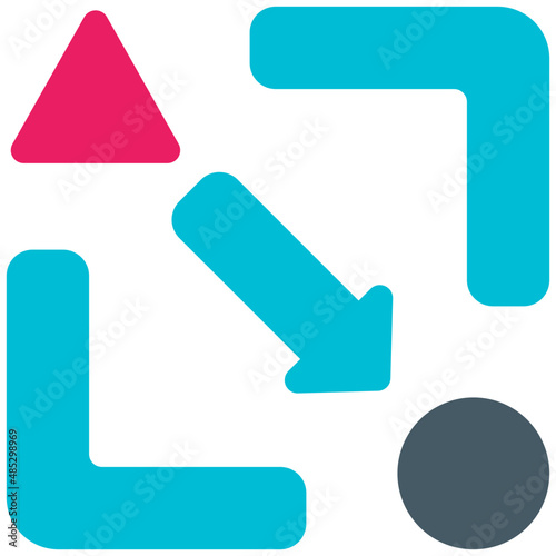 lean flat icon