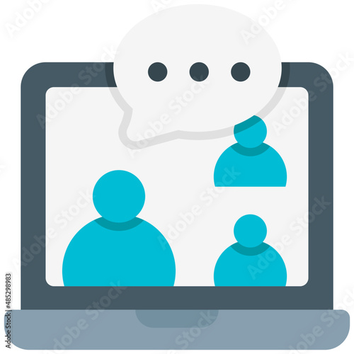 meeting flat icon