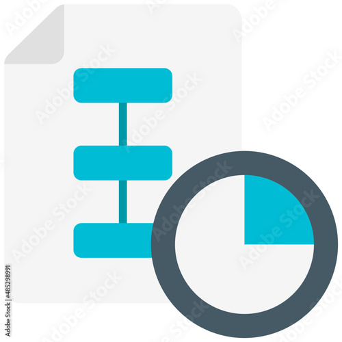 planing flat icon