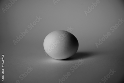 black and white egg