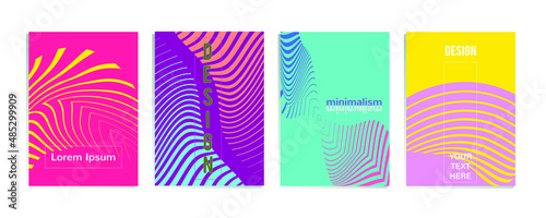 Collection of abstract dynamic and wavy backgrounds. Templates for screensavers or design of polygraphy and web banners.