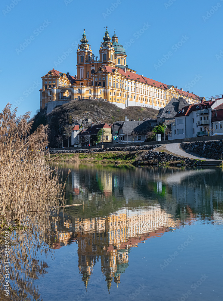 Melk Abbey is an Austrian Benedictine abbey and one of the world's most famous monastic sites, Austria, Fanube Valley