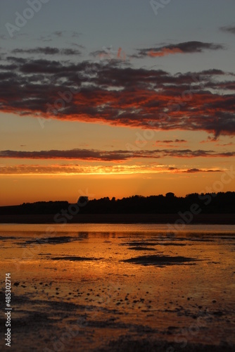 sunset at the beach