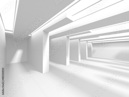 White Modern Background. Abstract Building Concept