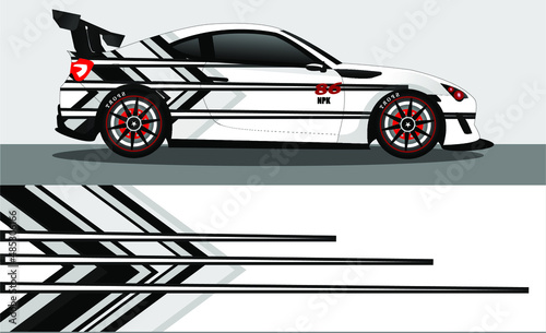 car wrap abstract racing graphic background for vinyl wrap and stickers