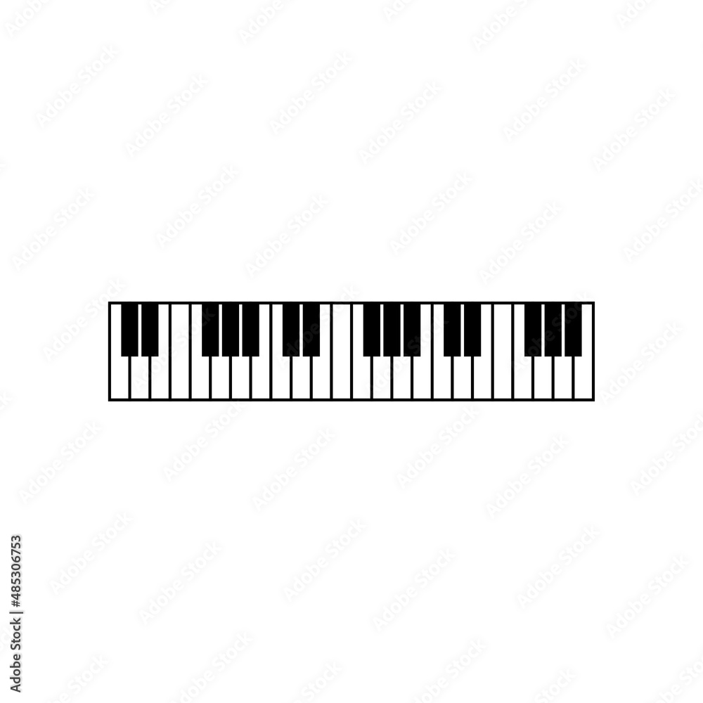 Piano icon vector ilustration template Piano icon vector ilustration template