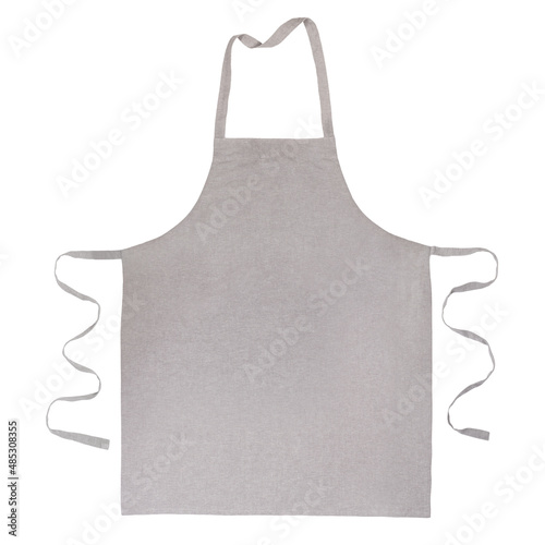 Kitchen apron isolated on white background photo