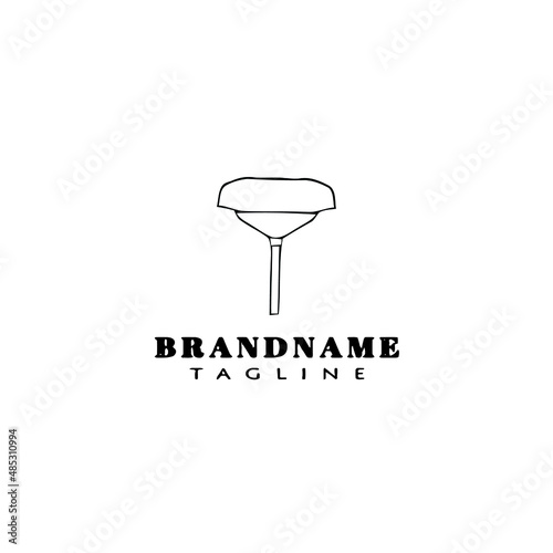 feather duster logo design template icon vector illustration