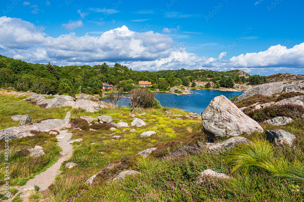 Landschaft auf der Schäreninsel Skjernøya in Norwegen