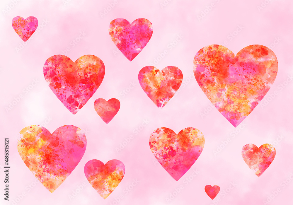 Valentine's Day and a heart-shaped love background image for lovers' love and confession.