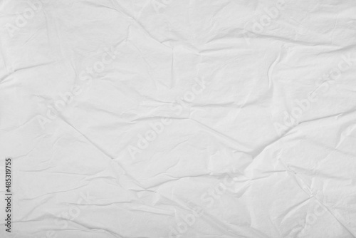 Blank white crumpled creased poster paper. Rare creases.