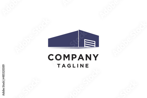 Warehouse logo design vector illustration.