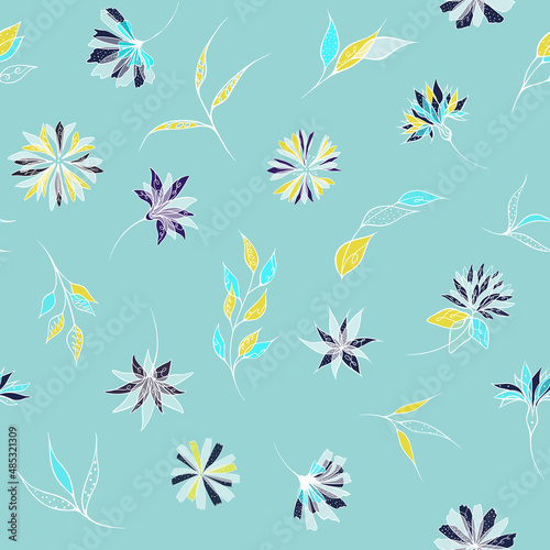 Pattern with flora © Maryna