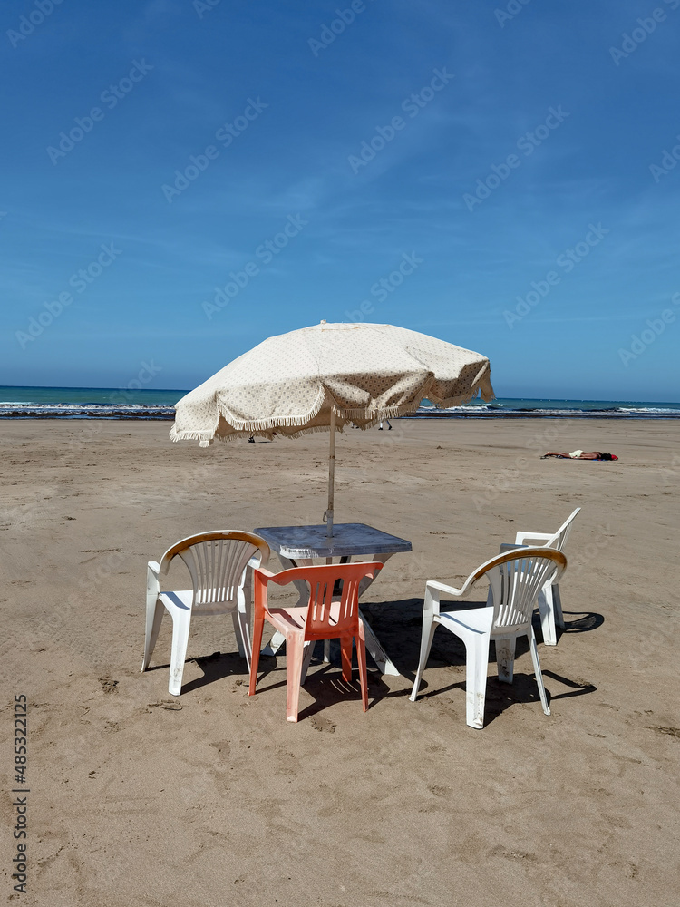 A parasol on the beach A parasol on the beach
