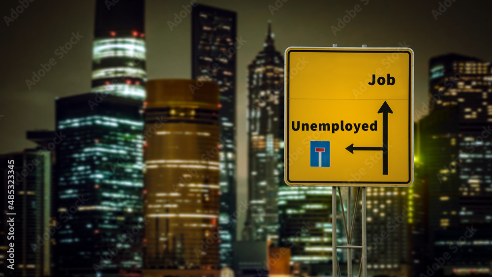 Street Sign to Job versus Unemployed