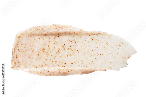 Fotografie, Obraz Stroke of homemade body scrub smear with orange grains