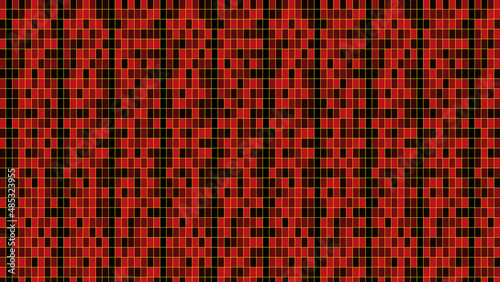 red black pixel design art pattern