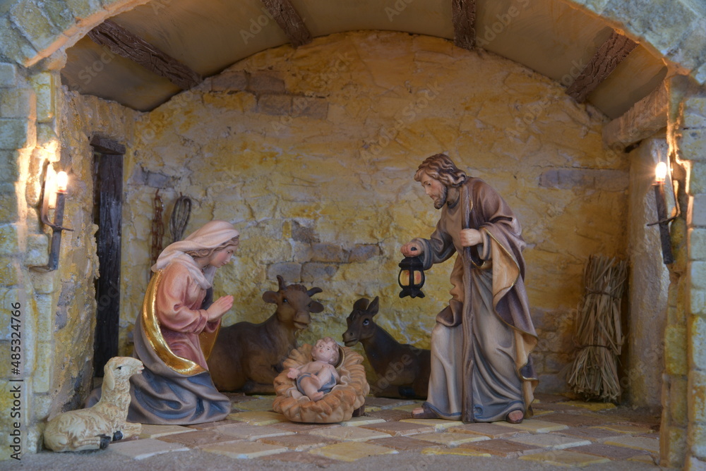 Weihnachtskrippe orientalisch , nativity scene, Diorama, Modellbau 