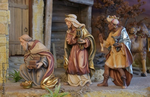 Vászonkép Weihnachtskrippe orientalisch , nativity scene,
Diorama, Modellbau